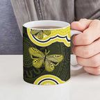 Yellow Ribbon Sarcoma Awareness Month Ceramic Mug Aboriginal Art - Aussie Hoodie