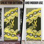 Yellow Ribbon Sarcoma Awareness Month Door Cover Aboriginal Art - Aussie Hoodie