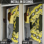 Yellow Ribbon Sarcoma Awareness Month Door Cover Aboriginal Art - Aussie Hoodie