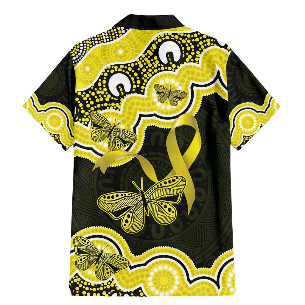 Yellow Ribbon Sarcoma Awareness Month Family Matching Mermaid Dress and Hawaiian Shirt Aboriginal Art - Aussie Hoodie