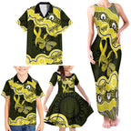 Yellow Ribbon Sarcoma Awareness Month Family Matching Tank Maxi Dress and Hawaiian Shirt Aboriginal Art - Aussie Hoodie