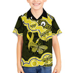 Yellow Ribbon Sarcoma Awareness Month Hawaiian Shirt Aboriginal Art - Aussie Hoodie