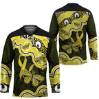 Yellow Ribbon Sarcoma Awareness Month Hockey Jersey Aboriginal Art - Aussie Hoodie