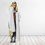 Yellow Ribbon Sarcoma Awareness Month Hooded Blanket Aboriginal Art - Aussie Hoodie
