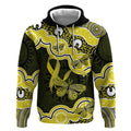 Yellow Ribbon Sarcoma Awareness Month Hoodie Aboriginal Art - Aussie Hoodie