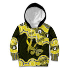 Yellow Ribbon Sarcoma Awareness Month Kid Hoodie Aboriginal Art - Aussie Hoodie