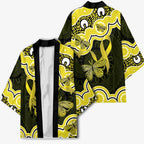 Yellow Ribbon Sarcoma Awareness Month Kimono Aboriginal Art - Aussie Hoodie