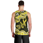 Yellow Ribbon Sarcoma Awareness Month Men Tank Top Aboriginal Art - Aussie Hoodie