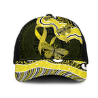 Yellow Ribbon Sarcoma Awareness Month Mesh Trucker Cap Aboriginal Art - Aussie Hoodie