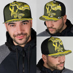 Yellow Ribbon Sarcoma Awareness Month Mesh Trucker Cap Aboriginal Art - Aussie Hoodie