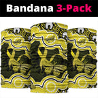 Yellow Ribbon Sarcoma Awareness Month Neck Gaiter Aboriginal Art - Aussie Hoodie