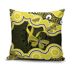 Yellow Ribbon Sarcoma Awareness Month Pillow Cover Aboriginal Art - Aussie Hoodie