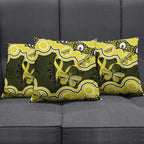 Yellow Ribbon Sarcoma Awareness Month Pillow Cover Aboriginal Art - Aussie Hoodie