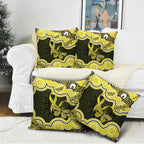 Yellow Ribbon Sarcoma Awareness Month Pillow Cover Aboriginal Art - Aussie Hoodie