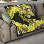 Yellow Ribbon Sarcoma Awareness Month Quilt Aboriginal Art - Aussie Hoodie