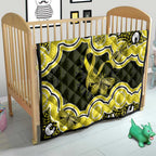 Yellow Ribbon Sarcoma Awareness Month Quilt Aboriginal Art - Aussie Hoodie
