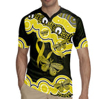 Yellow Ribbon Sarcoma Awareness Month Rugby Jersey Aboriginal Art - Aussie Hoodie