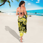 Yellow Ribbon Sarcoma Awareness Month Sarong Aboriginal Art - Aussie Hoodie
