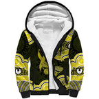 Yellow Ribbon Sarcoma Awareness Month Sherpa Hoodie Aboriginal Art - Aussie Hoodie