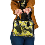 Yellow Ribbon Sarcoma Awareness Month Shoulder Handbag Aboriginal Art - Aussie Hoodie