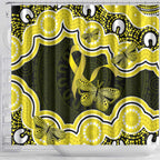 Yellow Ribbon Sarcoma Awareness Month Shower Curtain Aboriginal Art - Aussie Hoodie