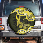 Yellow Ribbon Sarcoma Awareness Month Spare Tire Cover Aboriginal Art - Aussie Hoodie