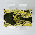 Yellow Ribbon Sarcoma Awareness Month Tablecloth Aboriginal Art - Aussie Hoodie