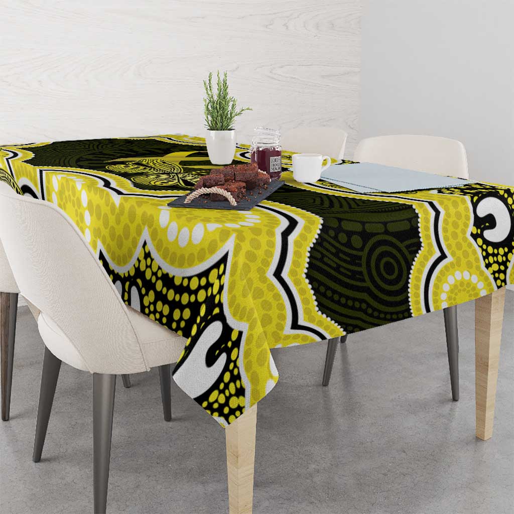 Yellow Ribbon Sarcoma Awareness Month Tablecloth Aboriginal Art - Aussie Hoodie