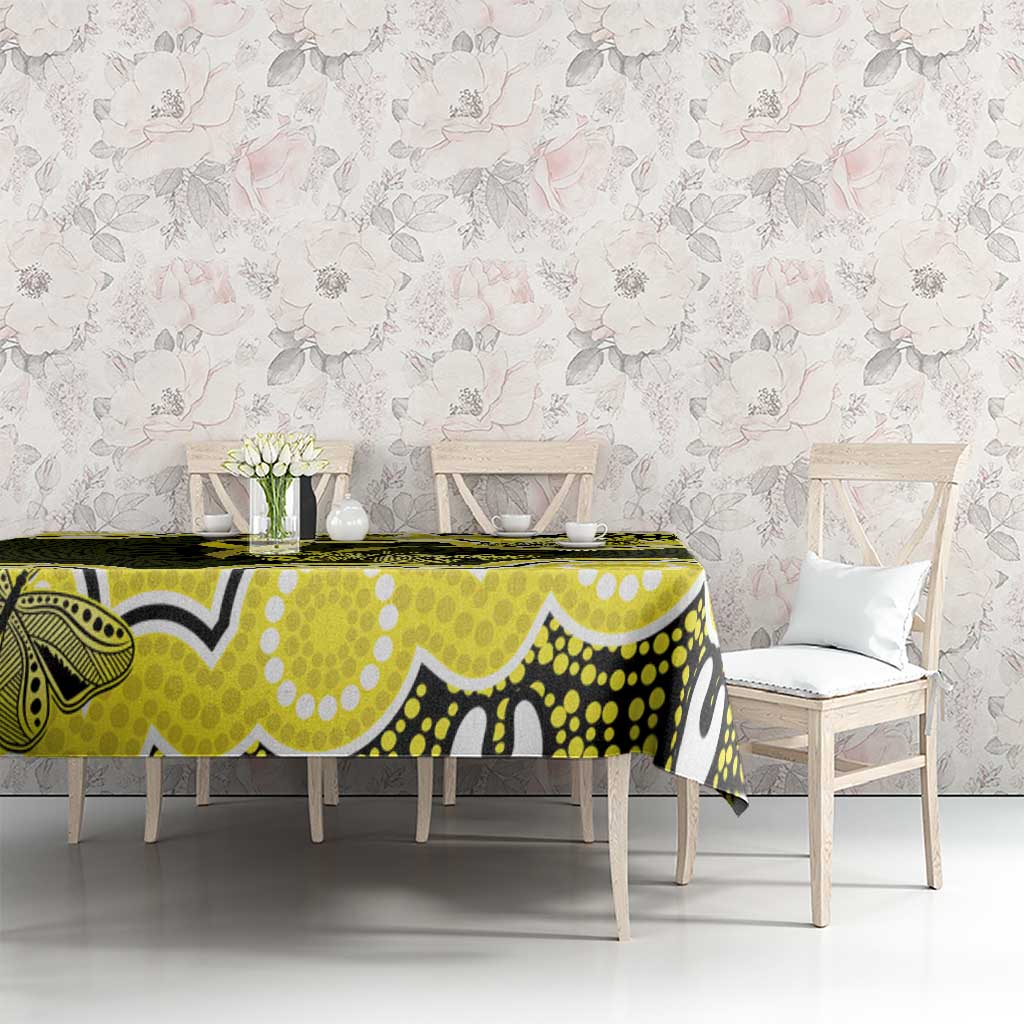 Yellow Ribbon Sarcoma Awareness Month Tablecloth Aboriginal Art - Aussie Hoodie