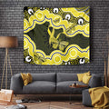 Yellow Ribbon Sarcoma Awareness Month Tapestry Aboriginal Art - Aussie Hoodie