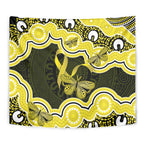 Yellow Ribbon Sarcoma Awareness Month Tapestry Aboriginal Art - Aussie Hoodie