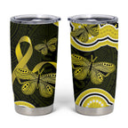 Yellow Ribbon Sarcoma Awareness Month Tumbler Cup Aboriginal Art - Aussie Hoodie