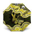 Yellow Ribbon Sarcoma Awareness Month Umbrella Aboriginal Art - Aussie Hoodie