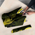 Yellow Ribbon Sarcoma Awareness Month Umbrella Aboriginal Art - Aussie Hoodie