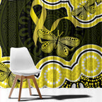 Yellow Ribbon Sarcoma Awareness Month Window Curtain Aboriginal Art - Aussie Hoodie