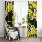 Yellow Ribbon Sarcoma Awareness Month Window Curtain Aboriginal Art - Aussie Hoodie