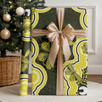 Yellow Ribbon Sarcoma Awareness Month Wrapping Paper Aboriginal Art - Aussie Hoodie
