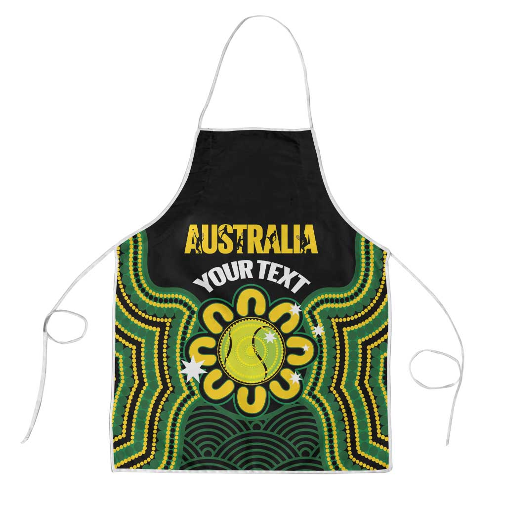 Personalised Australia Tennis Apron Go Aussie Aboriginal Art - Aussie Hoodie