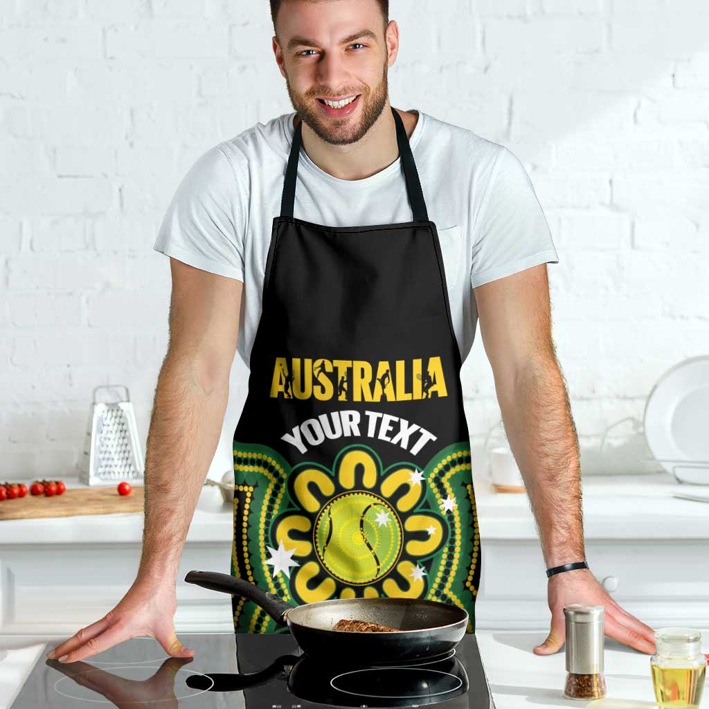 Personalised Australia Tennis Apron Go Aussie Aboriginal Art - Aussie Hoodie
