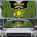 Personalised Australia Tennis Auto Sun Shade Go Aussie Aboriginal Art - Aussie Hoodie