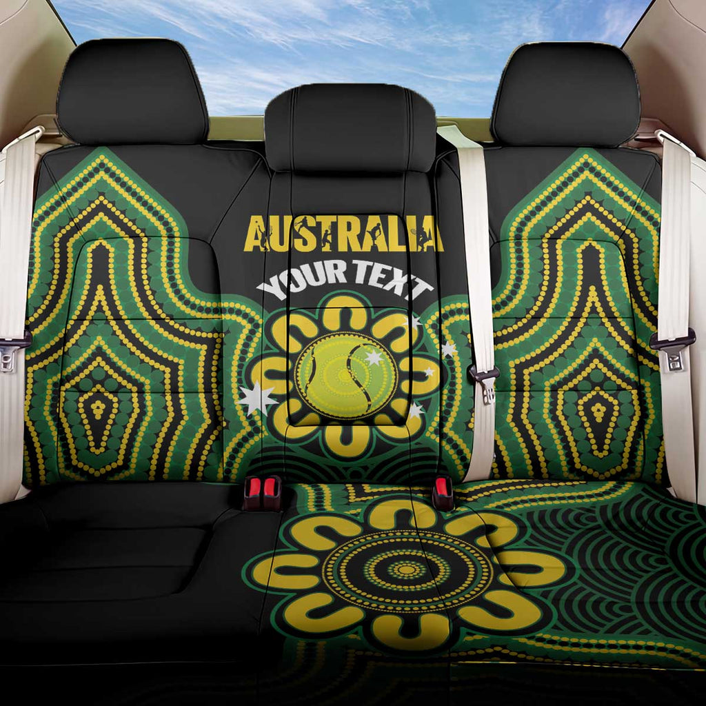 Personalised Australia Tennis Back Car Seat Cover Go Aussie Aboriginal Art - Aussie Hoodie