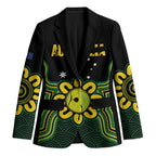 Personalised Australia Tennis Blazer Go Aussie Aboriginal Art - Aussie Hoodie