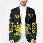 Personalised Australia Tennis Blazer Go Aussie Aboriginal Art - Aussie Hoodie