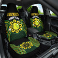 Personalised Australia Tennis Car Seat Cover Go Aussie Aboriginal Art - Aussie Hoodie