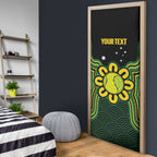 Personalised Australia Tennis Door Cover Go Aussie Aboriginal Art - Aussie Hoodie