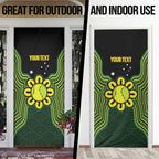 Personalised Australia Tennis Door Cover Go Aussie Aboriginal Art - Aussie Hoodie
