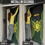 Personalised Australia Tennis Door Cover Go Aussie Aboriginal Art - Aussie Hoodie