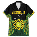 Personalised Australia Tennis Family Matching Mermaid Dress and Hawaiian Shirt Go Aussie Aboriginal Art - Aussie Hoodie