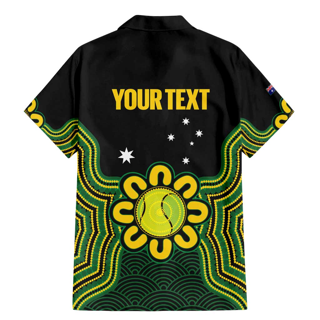 Personalised Australia Tennis Family Matching Mermaid Dress and Hawaiian Shirt Go Aussie Aboriginal Art - Aussie Hoodie