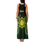 Personalised Australia Tennis Family Matching Tank Maxi Dress and Hawaiian Shirt Go Aussie Aboriginal Art - Aussie Hoodie